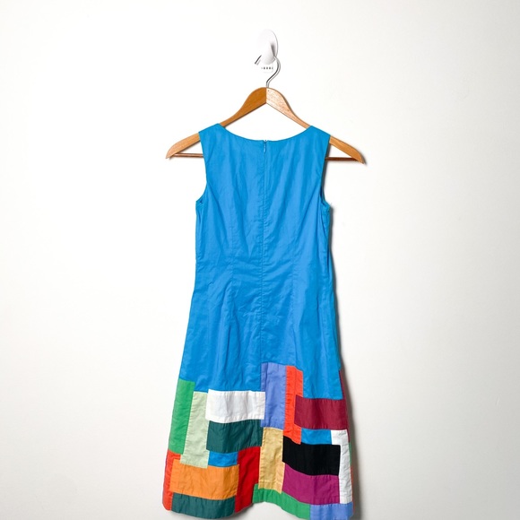 Vintage A Line Art Deco Abstract Retro Dress - Picture 6 of 6